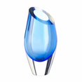 thumbnail image 1 of Home Decor Blue Cut Glass Vase, 1 of 2