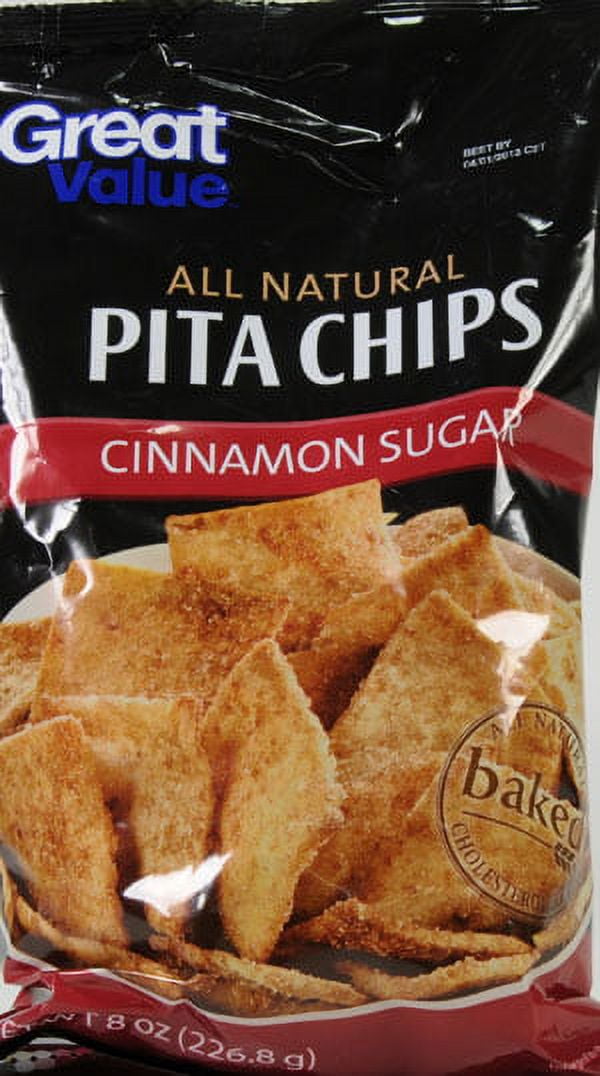 Great Value All Natural Cinnamon Sugar Pita Chips, 8 oz