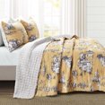 thumbnail image 5 of Lush Decor Toile Cotton Reversible Quilts, Full/Queen, 3-Pieces, 5 of 8