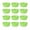 Green, variant on Stcellnmex 12 Pcs White Kids Small Plastic Bowls Microwave Dishwasher Safe Toddler Bowls for Cereal Snack Salad Dessert Soup
