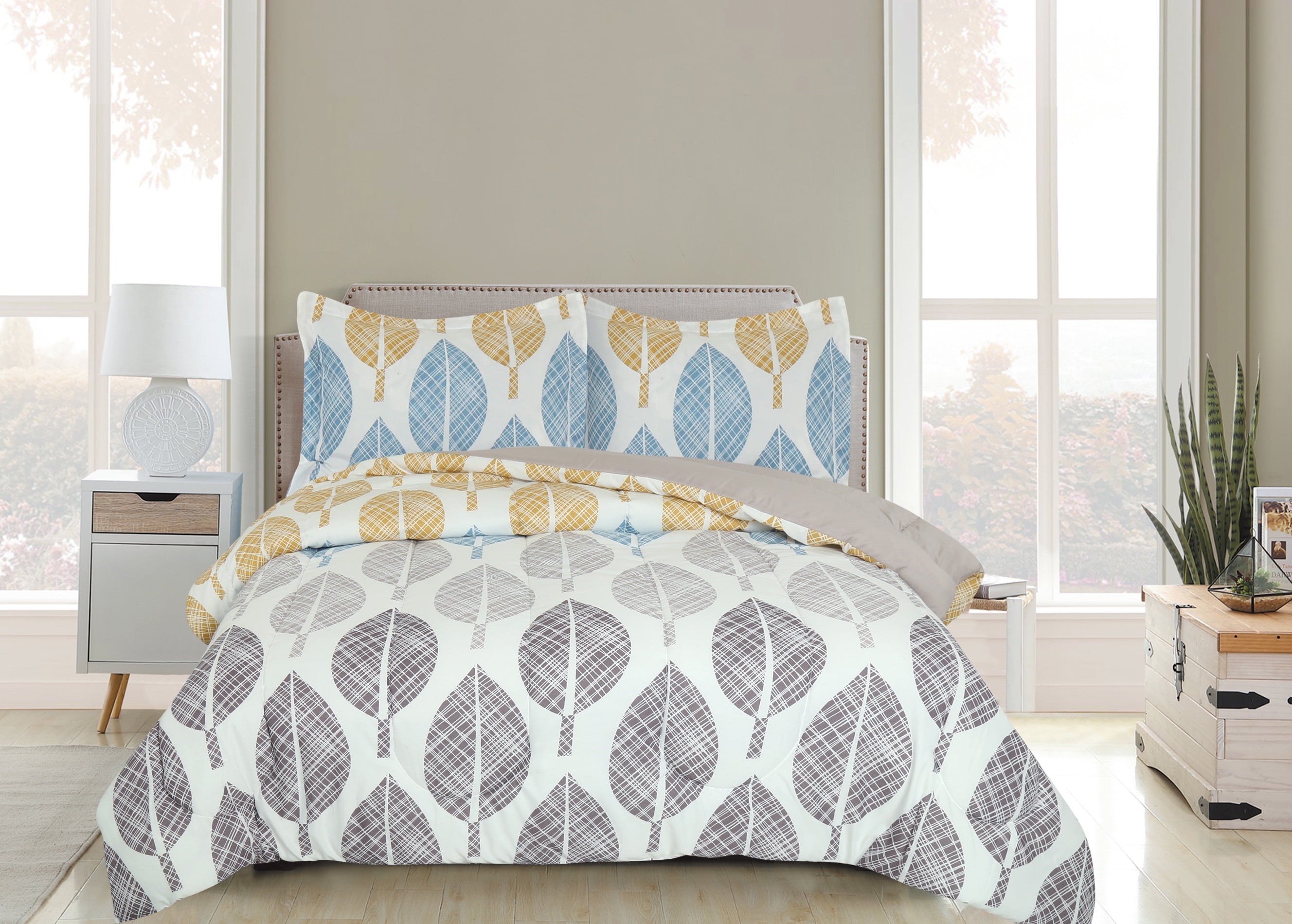 Literie Marina Décoration ultra douce et luxueuse en duvet d'oie, alternative au duvet d'oie, richement imprimée