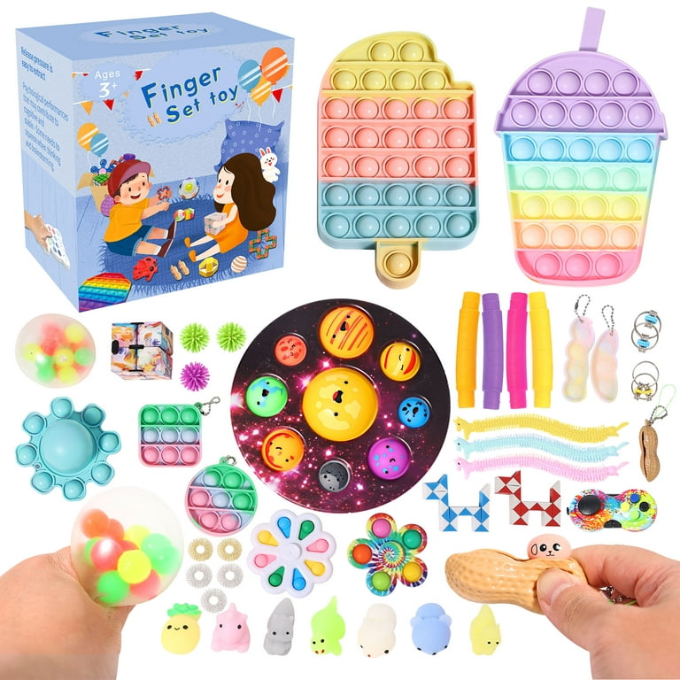 Sensory Fidget Toys Set, 42Pcs Anti-Anxiety Tools Stress Relief Toys Kit  Party Favors 