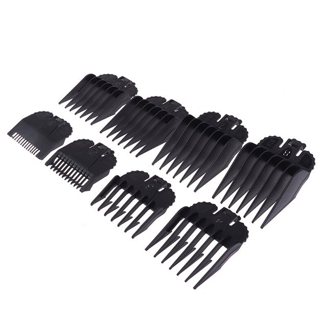 ¡¡¡Gran venta!!! 8 piezas Universal cortadora de pelo límite peine guía accesorio tamaño peluquero reemplazo Gao Jinjia LED