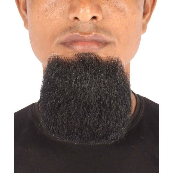 HPO Men's Van Dyke Goatee Beard | Synthetic Facial Hair Beard Multiple Color Options | HPO