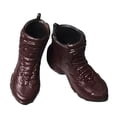 thumbnail image 2 of 1:12 Scale Shoes Decor for 6inch Doll Model Male Action Figures Dark Red, 2 of 7