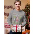 thumbnail image 5 of Tstars Mens Ugly Christmas Sweater Mele Kalikimaka Hawaiian Santa Themed Christmas Gift Funny Humor Holiday Shirts Xmas Party Christmas Gifts for Him Long Sleeve T Shirt Ugly Xmas Sweater, 5 of 8