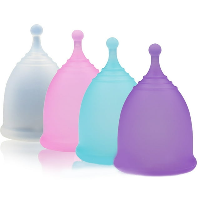 Copa menstrual de silicona portátil para mujer, copa de desinfección plegable para limpiar y almacenar, copa menstrual, copas de silicona reutilizables para el cuidado íntimo femenino