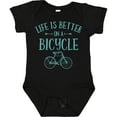 thumbnail image 3 of Inktastic Life's Better on a Bicycle Girls Baby Bodysuit, 3 of 5