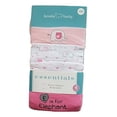 thumbnail image 1 of Koala Baby Essentials Short Sleeve Bodysuit Elephant 4 Pack Pink Preemie, 1 of 1