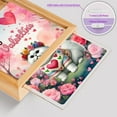 thumbnail image 4 of Hello Valentine’s Day Persian Flower Crown Romantic Pink Floral Acrylic Plaque with Wood Photo Frame Box Cat Lover Kitten Owner Gifts Light Box - 00031, 4 of 5