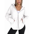 thumbnail image 3 of Sudaderas con Capucha y Cremallera para Mujer, Sudaderas Extragrandes, Conjuntos de Moda Escolar para Otoño, Chaquetas Informales, Ropa de Invierno M, 3 of 9