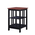 thumbnail image 3 of Convenience Concepts Mission End Table, Cherry/Black, 3 of 3
