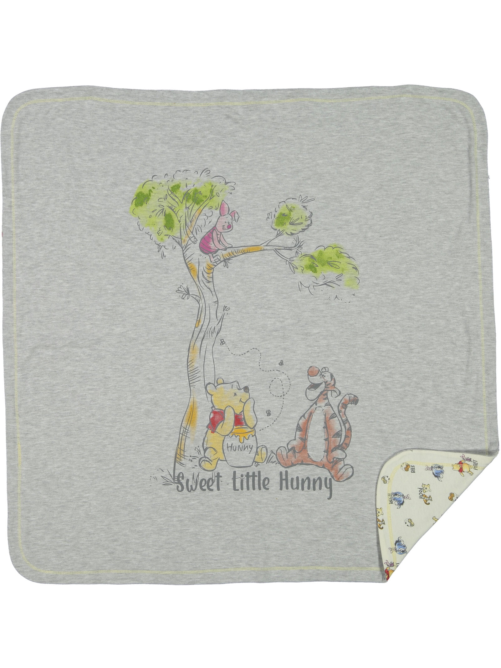Disney Winnie the Pooh Newborn Baby Boys Sleep N' Play Bib Blanket and Burp Cloth 4 Piece Outfit Set