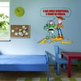 thumbnail image 3 of I Come in Peace Adventurous Cartoon Wall Decal Decoration Cute Wooody and Buzz Toy Story Characters Kids Movie Lasts Years and Easily Removable - Size: 40 In(W) x 36 In(H), 3 of 4