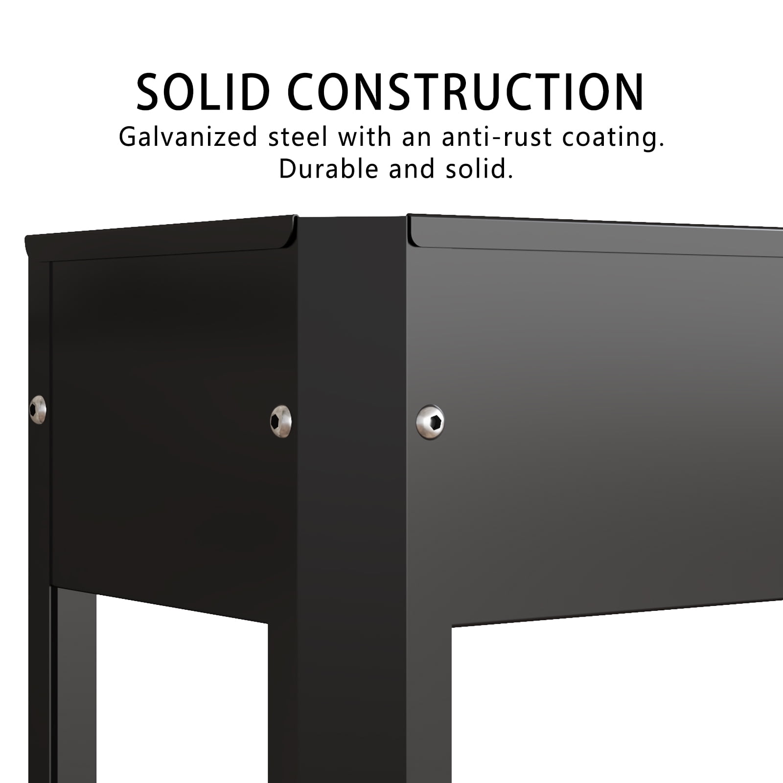Galvanized Raised Planter Boxes Garden Bed with Legs, Elevated Planter Box, Standing Garden Stand, Vegetables & Flowers Growing Container for Indoor and Outdoor Use 39.3 x 15.7 x 31.4in(Black)