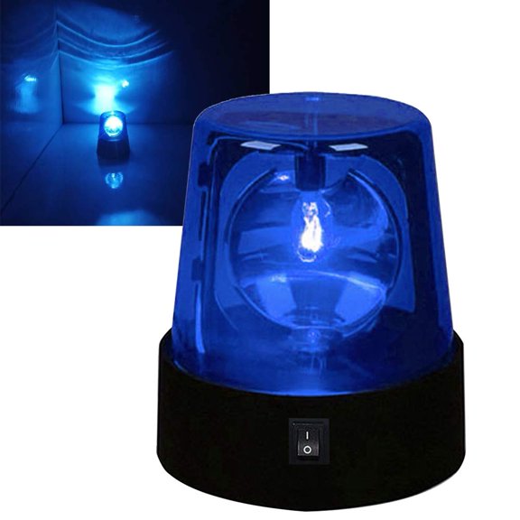 LED Strobe Light,360 Degree Rotating DJ Flashing Stage Effect Battery Powered Strobe Light Car Siren Strobe Light,Disco Party Rotating Lamp