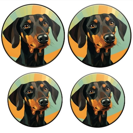 

Bahomeck Gas Stove Burner Cover Set Of 4 Elegant Black And Tan Doberman Pinscher Dog Metal Electric Stove Burner Covers Protecting Gas Stoves Kitchen Decor，8 Inch And 10 Inch