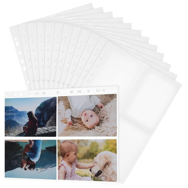 CRILSTYLEO 30Ud Fundas Para Álbum De Cartas Transparente De PP Para Y Protección