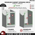 thumbnail image 4 of Rev-A-Shelf 15" Kitchen Cabinet Door Mounted 3-Shelf Storage Spice Rack, 4SR-15, 4 of 9