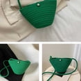 thumbnail image 4 of Qarigey Bolso de hombro de playa de algodón para mujer, estuche de viaje informal de almacenamiento cruzado, organizadores de Color sólido, bolsas de Bolsas de mensajero y de hombro Verde Qarigey AP012360-01, 4 of 6