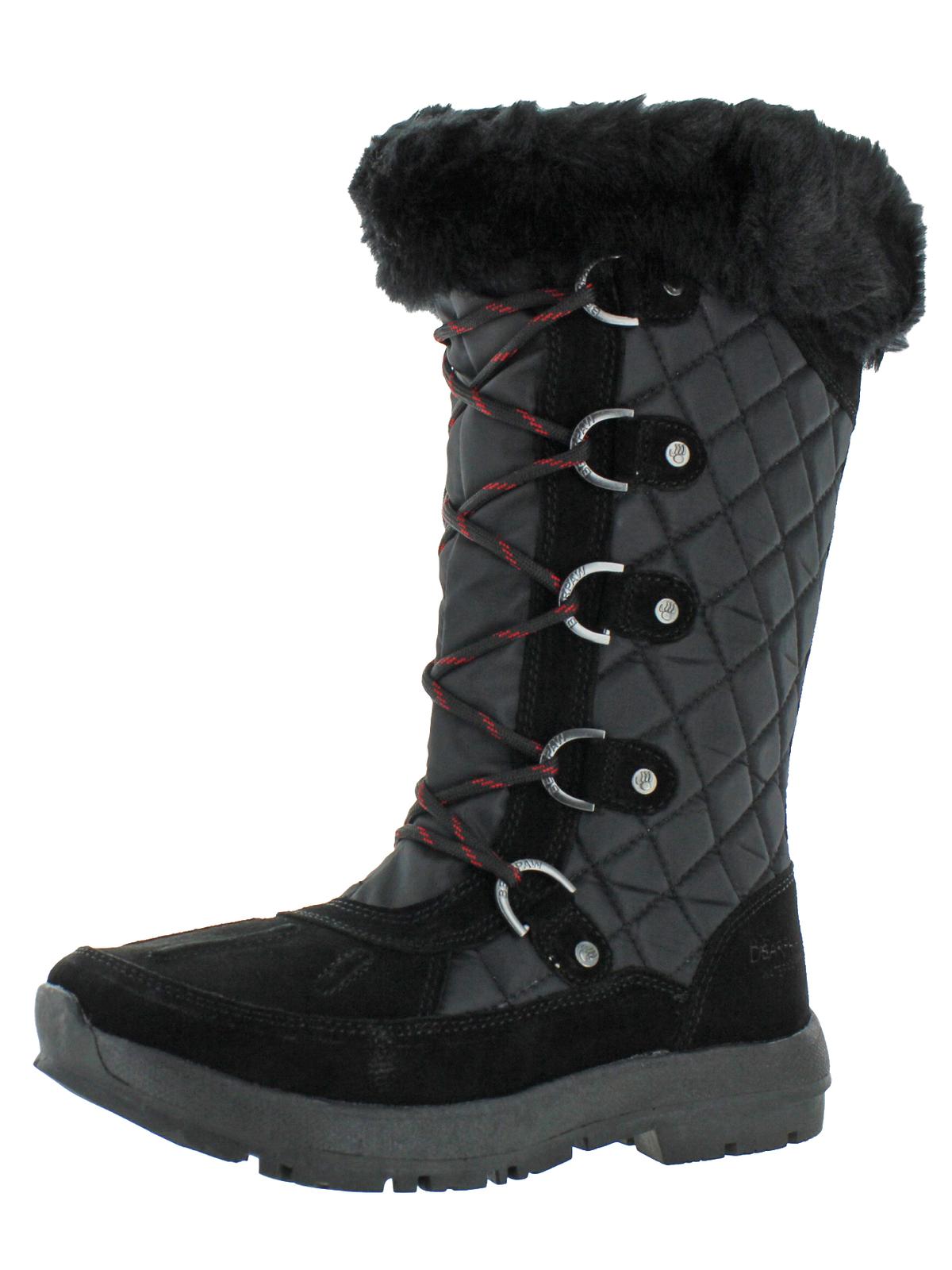 Bearpaw Womens Quinevere Mixed Media Waterproof Winter Boots