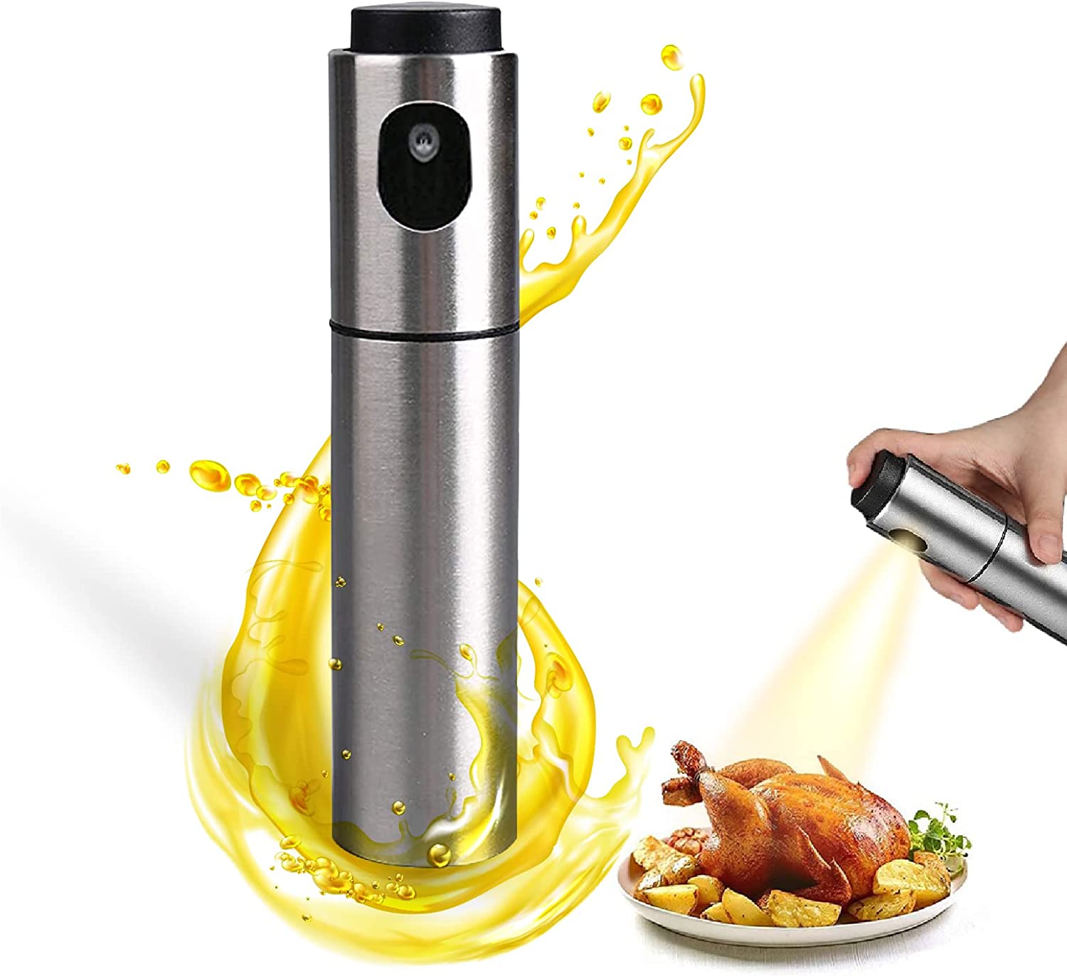 Oil Spray Bottle, 100ml Olive Oil Spray Bottle for Cooking Roasted Food