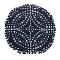 thumbnail image 2 of Outdoor Decor Urban Chic Round Throw Pillow, Navy, 18" x 18", 2 of 2