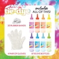 thumbnail image 2 of Just My Style Radical Rainbow Tie-Dye Kit by Horizon Group USA, Create 18 Projects with 8 Colors, 2 of 8