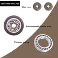 thumbnail image 4 of ruedas giratorias con freno de 38 mm, ruedas roscadas M8 x 20 mm, ruedas para muebles, carga 88 kg, ruedas de goma TPE para equipos pequeños, 4 of 5
