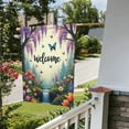 thumbnail image 5 of Welcome Waterfall Garden Flag 12x18 Inch Double Sided Spring Summer Floral Butterfly Wisteria Flowers Yard Outdoor Decor, 5 of 6