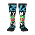 thumbnail image 2 of Lsque I Love My Autism Printed Crew Socks Men's Women's LightWeight Thin Casual Calf Socks ,Knee High Socks,Cotton Socks, 2 of 9