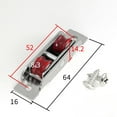 thumbnail image 6 of 4Pcs Window Pulley Silent Nylon Sliding Rollers Rollers for Bathroom Kitchen A, 6 of 7