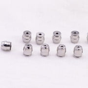 Techinal 10Pcs Secure Earring Lock Earring Back Ear Studs Nuts Replacement Earring Posts
