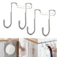 thumbnail image 1 of Stainless Steel Double Hooks Over The Door Hook Kitchen Utensil Hanger, 1 of 5