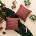 thumbnail image 3 of Fundas de almohada decorativas AQOTHES Christmas Plaid 45 x 45 cm, juego de 2, 3 of 7