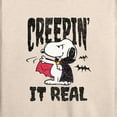 thumbnail image 3 of Peanuts - Creepin It Real - Women's Lightweight French Terry Long Sleeve Shirt, 3 of 6