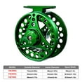 thumbnail image 2 of Graflsoa FR01 Moulinet de Pêche à la Mouche Tout en Métal Vert, Taille 3/4 avec Rapport de Vitesse 1:1 et 2+1 Roulements BB, 2 of 7