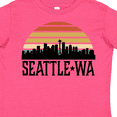 thumbnail image 4 of Inktastic Seattle Washington Skyline Sunset Boys or Girls Toddler T-Shirt, 4 of 5