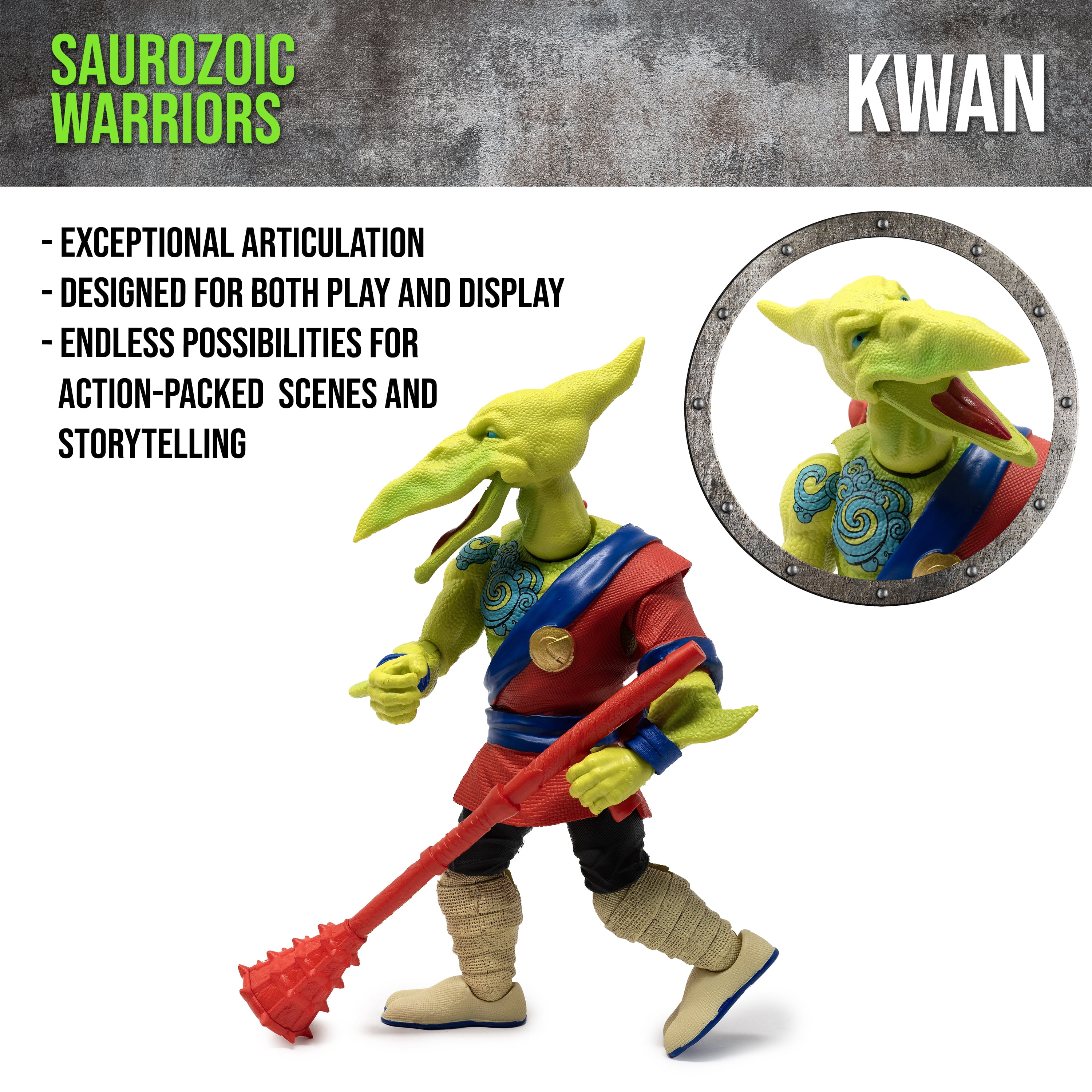Boss Fight Studio Saurozoic Warrior Fae Kwan Futuristic, Armored