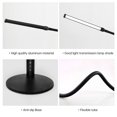 thumbnail image 4 of Graflsoa Adjustable Eye-Caring Desk Lamp with Remote, USB Dual Control, Foldable Clamp, Flexible Gooseneck, 2700-6500K Color Temp, 10-Step Dimming, Black, US Standard, 4 of 6
