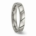 thumbnail image 4 of Solid Titanium Men's Grooved Wedding Band Ring Size 11.5, 4 of 7