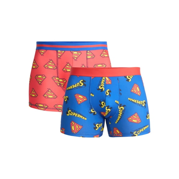 Superman Men's Boxer Briefs, 2-Pack, Sizes S-2XL