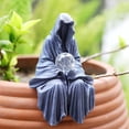 thumbnail image 5 of Estatua de mago de jardín de Halloween, lámpara de decoración de mago iluminada, regalos para amigos, 5 of 5