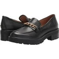 thumbnail image 6 of Sam Edelman Taelor Black Rounded Toe Slip On Chunky Heel Fashion Classic Loafers (Black, 10.5), 6 of 6