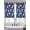 Blue White, variant on Navy Blue Christmas Sheer Curtains 45 Inch Length 2 Panels Set, Snowflake Snowman Xmas Christmas Voile Window Treatment Rod Pocket Small Kitchen Curtains Drapes for Bedroom 52"x45"x2