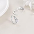 thumbnail image 5 of DOLIOX Sterling Silver Hoops Earrings Small Huggie Earrings Jewelry Gift for Women, 5 of 6