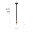 thumbnail image 6 of Hunter - Vanning 1-light Noble Bronze, Mini Pendant Light, Dimmable, Boho Style, Cylinder Shaped, for Bedrooms, Dining, Living Rooms - 13110, 6 of 7