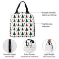 thumbnail image 3 of Yiaed Buffalo Plaid Christmas Trees Print Insulated Lunch Bag Reusable Cute Tote Lunch Box, Leakproof Cooler Lunch Bags for Work Office Travel School Picnic, 3 of 5
