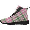 thumbnail image 3 of Aidianart Buffalo Plaid High Top Sneakers Womens High Top Shoes Size 16, 3 of 5