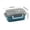 Blue, variant on Bento Lunch Box Adult Microwave-Safe Double-Layer Sealed Compartment Design 20.4 cm x 14.5 cm x 8.3 cm Plastic Food Container